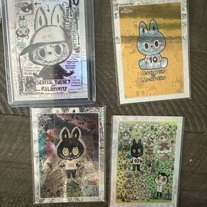 Labubu 10th anniversary 10Monsters by Monsters Character Art Card Set of 4